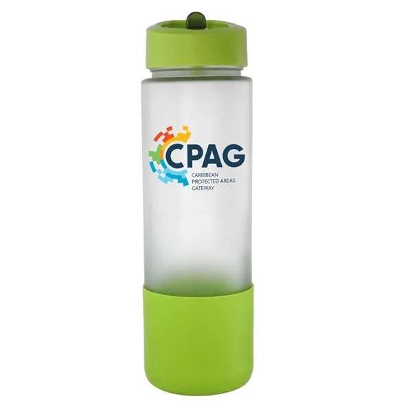 Pop Up 22 oz. Full Color Frosted Glass Grip Bottle... from ASI 30208 A P Specialties / AP Specialties