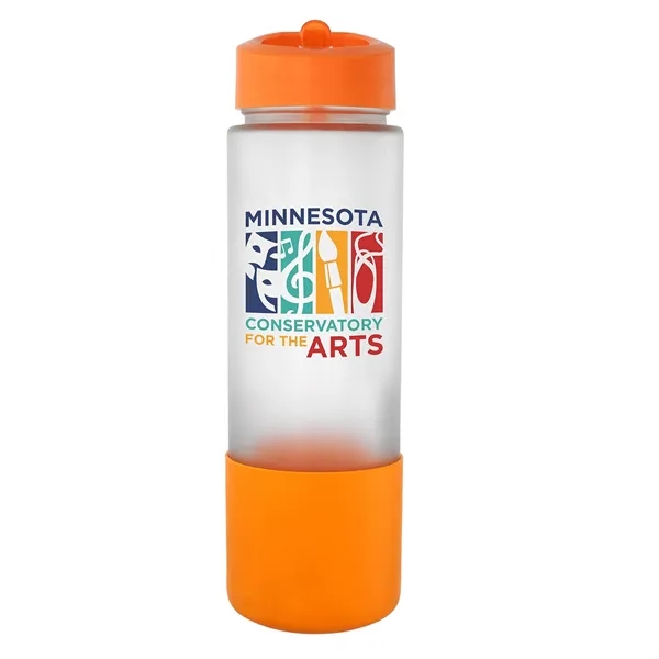 Pop Up 22 oz. Full Color Frosted Glass Grip Bottle... from ASI 30208 A P Specialties / AP Specialties