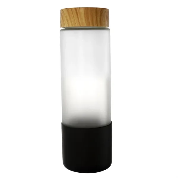 Bamboo Pattern 22 oz. Full Color Frosted Glass Grip Bottle... from ASI 30208 A P Specialties / AP Specialties