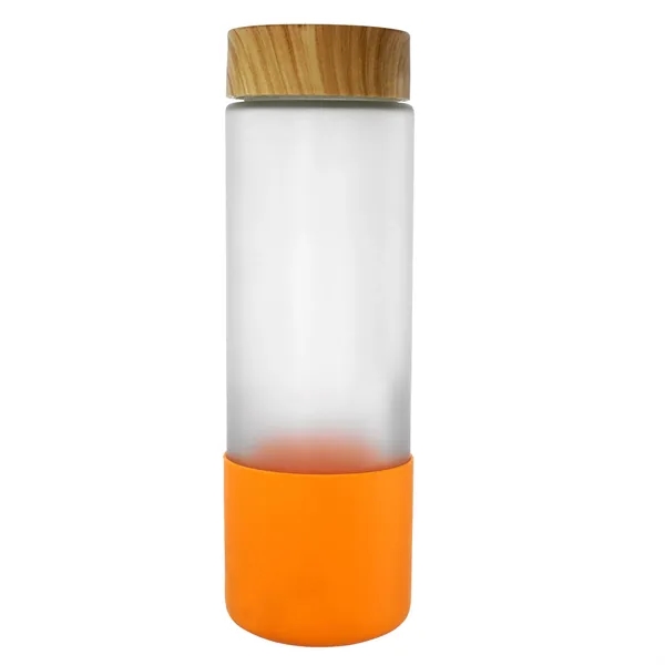 Bamboo Pattern 22 oz. Full Color Frosted Glass Grip Bottle... from ASI 30208 A P Specialties / AP Specialties