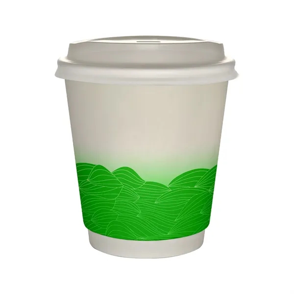 10 oz Full Color Turbulent Waves Insulated Paper Cup With Li... from ASI 30208 A P Specialties / AP Specialties