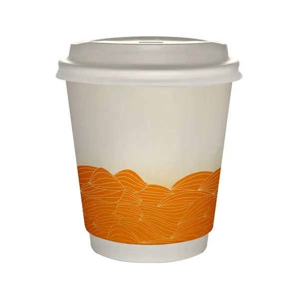 10 oz Full Color Turbulent Waves Insulated Paper Cup With Li... from ASI 30208 A P Specialties / AP Specialties