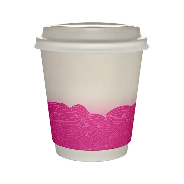 10 oz Full Color Turbulent Waves Insulated Paper Cup With Li... from ASI 30208 A P Specialties / AP Specialties