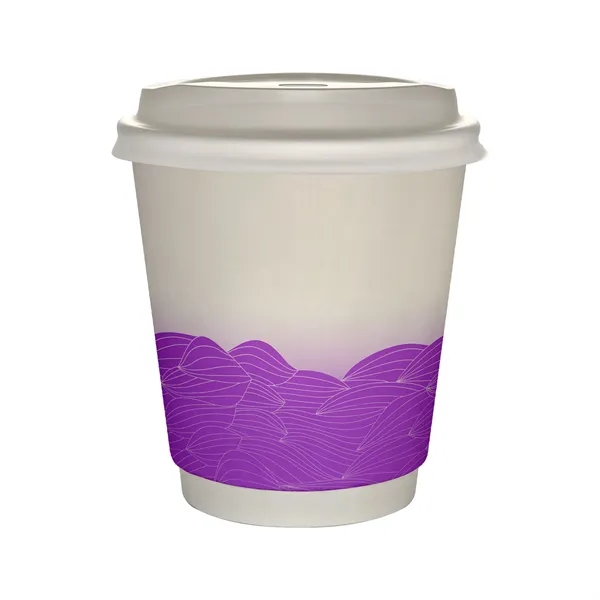 10 oz Full Color Turbulent Waves Insulated Paper Cup With Li... from ASI 30208 A P Specialties / AP Specialties