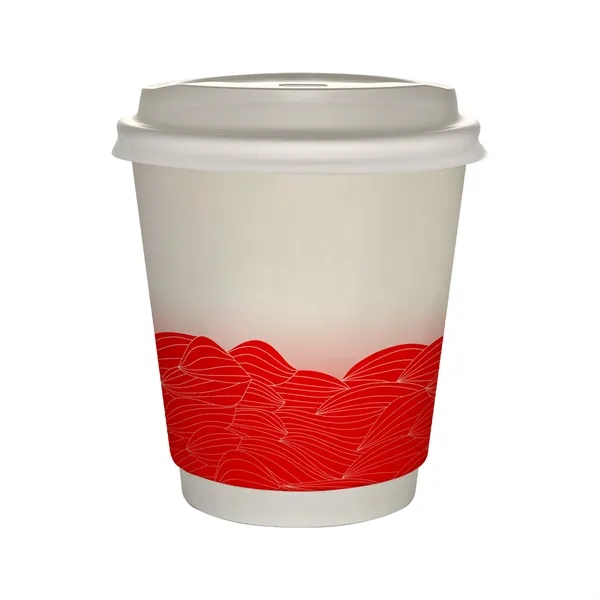 10 oz Full Color Turbulent Waves Insulated Paper Cup With Li... from ASI 30208 A P Specialties / AP Specialties