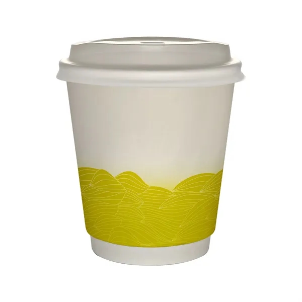 10 oz Full Color Turbulent Waves Insulated Paper Cup With Li... from ASI 30208 A P Specialties / AP Specialties