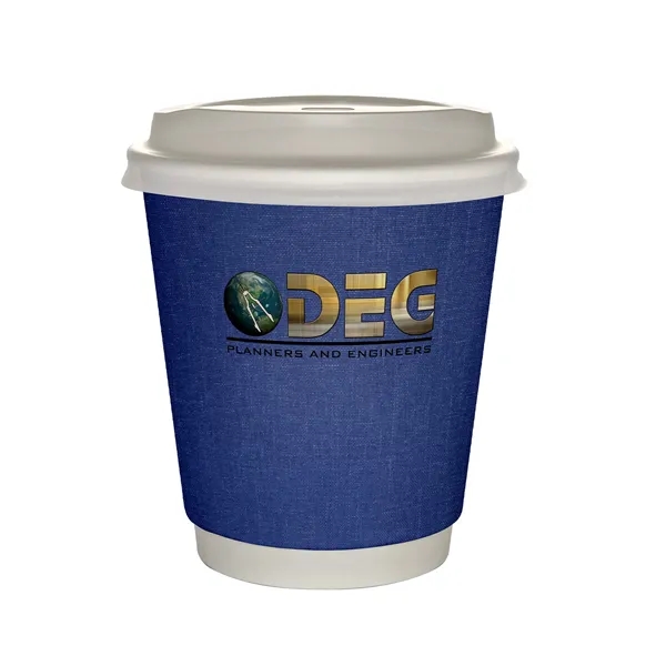10 oz Full Color Ridge Insulated Paper Cup With Lid... from ASI 30208 A P Specialties / AP Specialties