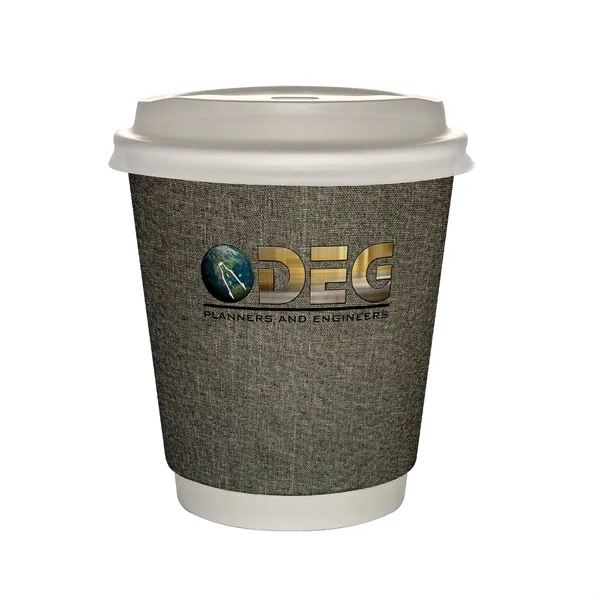 10 oz Full Color Ridge Insulated Paper Cup With Lid... from ASI 30208 A P Specialties / AP Specialties