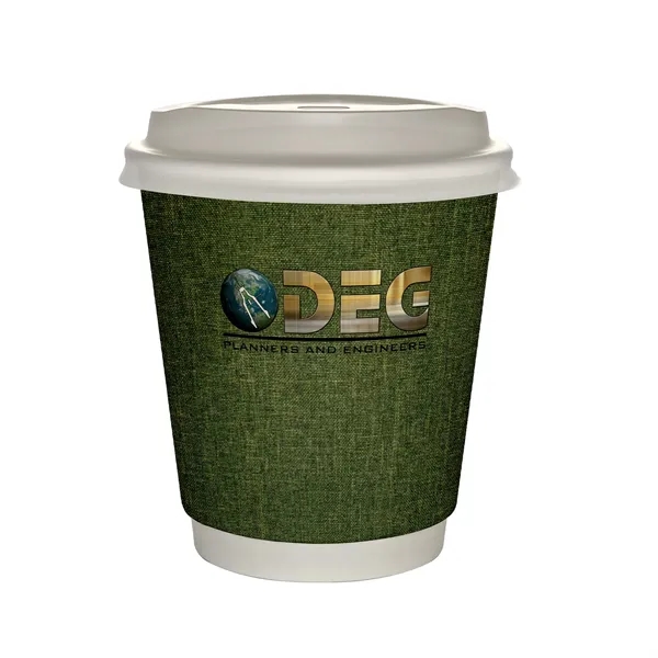 10 oz Full Color Ridge Insulated Paper Cup With Lid... from ASI 30208 A P Specialties / AP Specialties
