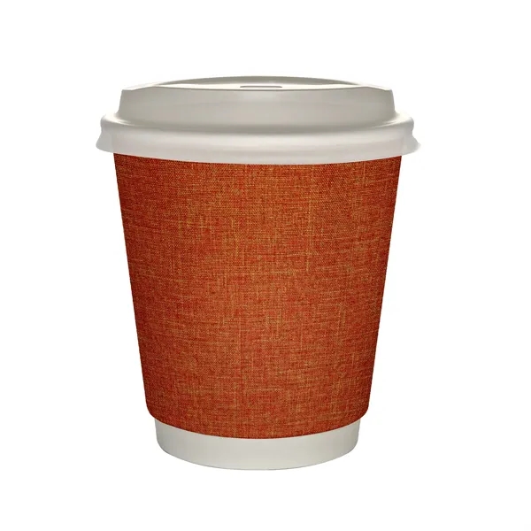10 oz Full Color Ridge Insulated Paper Cup With Lid... from ASI 30208 A P Specialties / AP Specialties