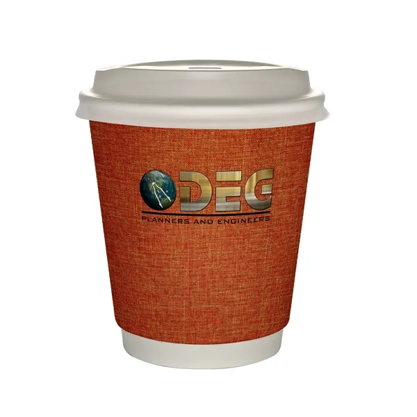 10 oz Full Color Ridge Insulated Paper Cup With Lid... from ASI 30208 A P Specialties / AP Specialties