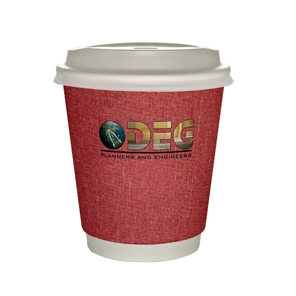 10 oz Full Color Ridge Insulated Paper Cup With Lid... from ASI 30208 A P Specialties / AP Specialties