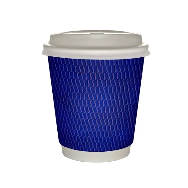 10 oz Full Color Wave Insulated Paper Cup With Lid... from ASI 30208 A P Specialties / AP Specialties