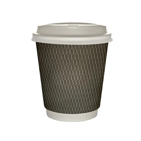 10 oz Full Color Wave Insulated Paper Cup With Lid... from ASI 30208 A P Specialties / AP Specialties