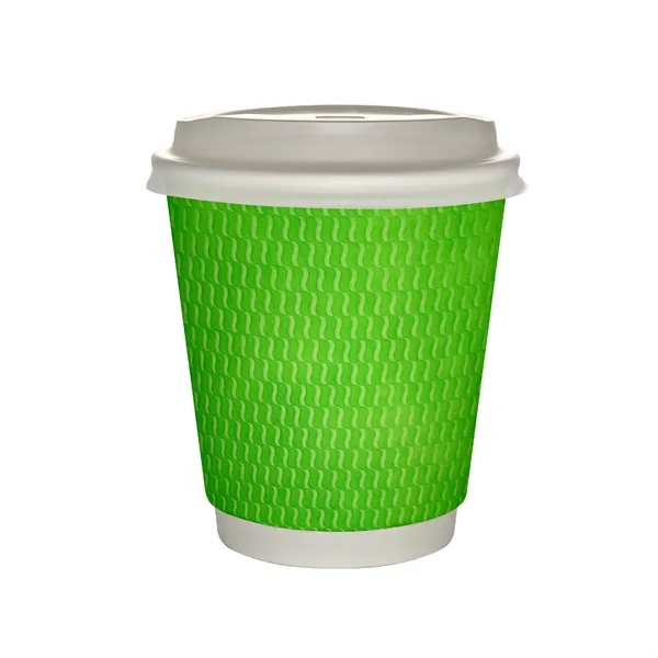 10 oz Full Color Wave Insulated Paper Cup With Lid... from ASI 30208 A P Specialties / AP Specialties