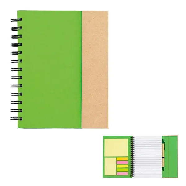 Spiral notebook with sticky notes and flags.... from ASI 61125 Hit Promotional Products / Hit®