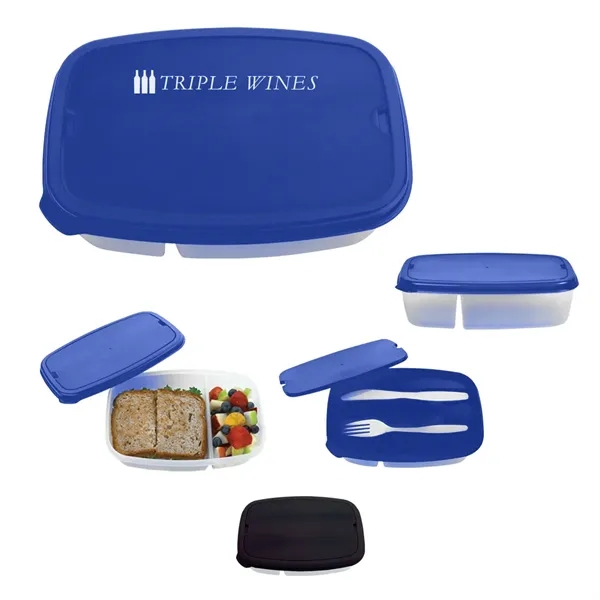 2-section lunch container.... from ASI 61125 Hit Promotional Products / Hit®