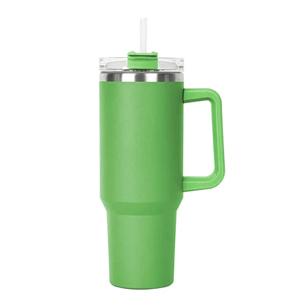 40 OZ. S/S Travel Mug with Handle & Straw... from ASI 41511 Brainchild USA Inc / BrainChild Gift Club
