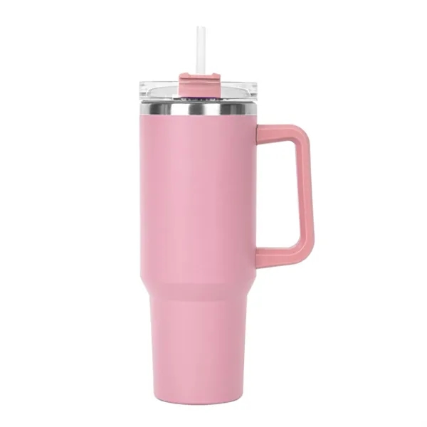 40 OZ. S/S Travel Mug with Handle & Straw... from ASI 41511 Brainchild USA Inc / BrainChild Gift Club