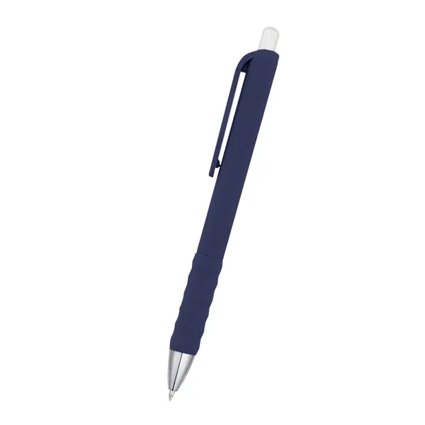 Plunger action medium gel ink pen with rubberized barrel.... from ASI 61125 Hit Promotional Products / Hit®