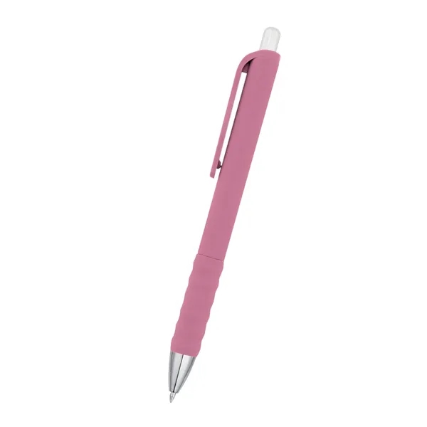 Plunger action medium gel ink pen with rubberized barrel.... from ASI 61125 Hit Promotional Products / Hit®