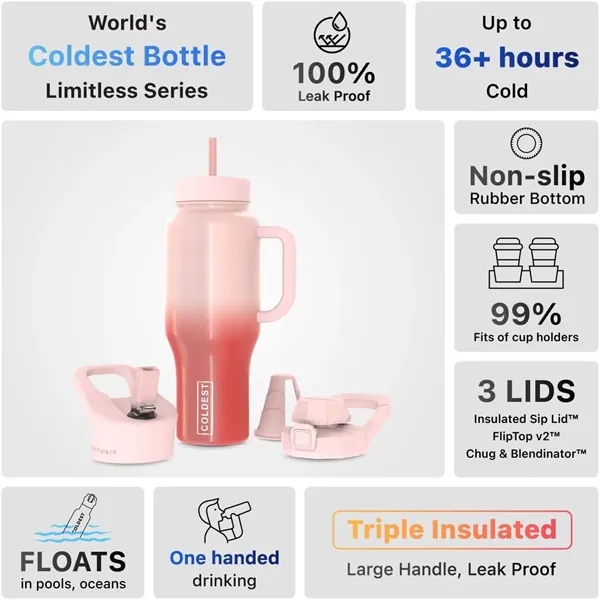 Leak proof, Massive capacity,include 3 lids,fits cup holders,Non-slip bottom... from ASI 72657 Active Life Promo / Apres Ski Active Life