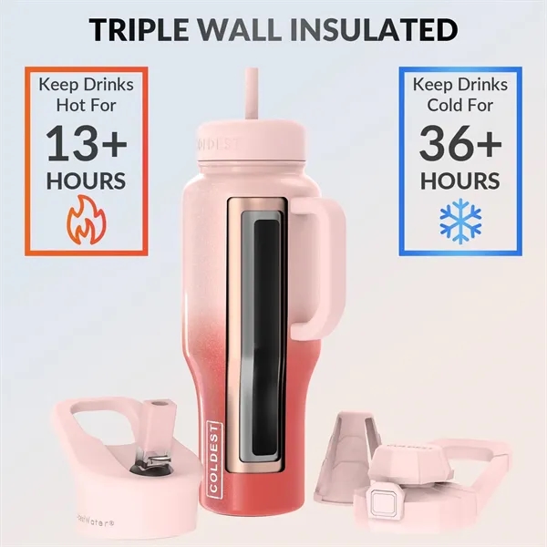 Leak proof, Massive capacity,include 3 lids,fits cup holders,Non-slip bottom... from ASI 72657 Active Life Promo / Apres Ski Active Life