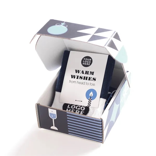 One, two, or three pair boxes with socks and fully printed... from ASI 88072 Sock Club Enterprises LLC