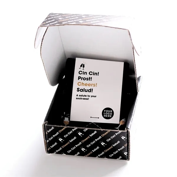 One, two, or three pair boxes with socks and fully printed... from ASI 88072 Sock Club Enterprises LLC