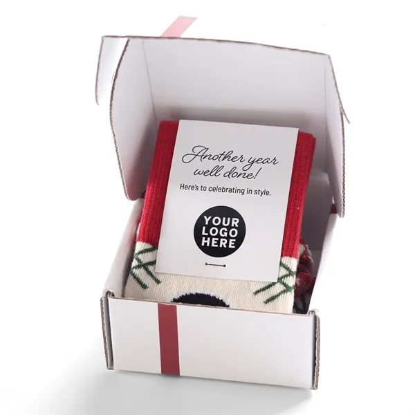 One, two, or three pair boxes with socks and fully printed... from ASI 88072 Sock Club Enterprises LLC