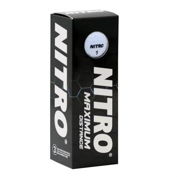 Nitro maximum Distance golf balls with two-piece titanium cores, Dupont Lithium... from ASI 38120 Ball Pro / Diversified Quality Kitchenware