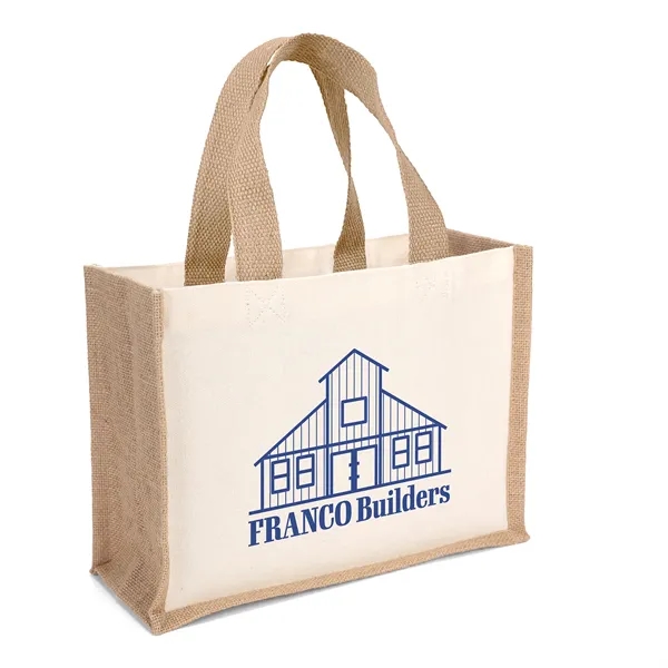 10-oz. cotton front and back panels, colored jute gussets and bottom.... from ASI 37940 Bag Makers Inc