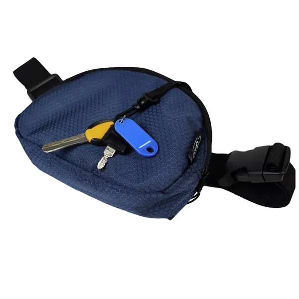 Water resistant belt bag with zippered compartments and adjustable strap.... from ASI 90859 Tempo Industries Inc / Tempo Tempoline