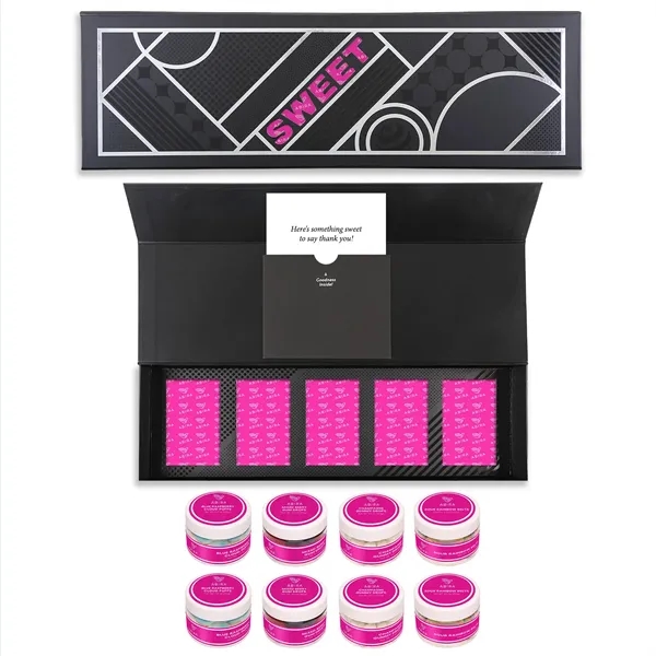 Customized gift set with (8) small jars of premium candy... from ASI 61966 HPG / SugarSpot