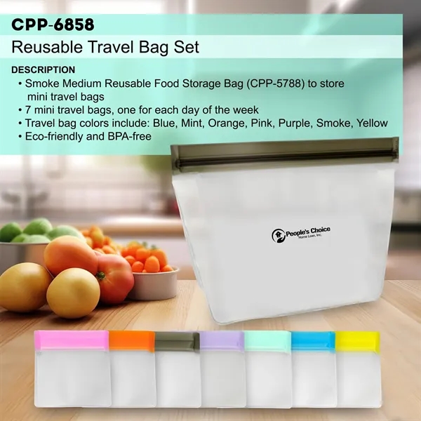 Reusable Travel Bag Set... from ASI 30208 A P Specialties / AP Specialties