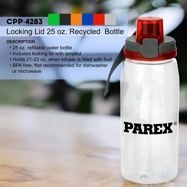 Locking Lid 25 oz. Recycled Bottle... from ASI 30208 A P Specialties / AP Specialties