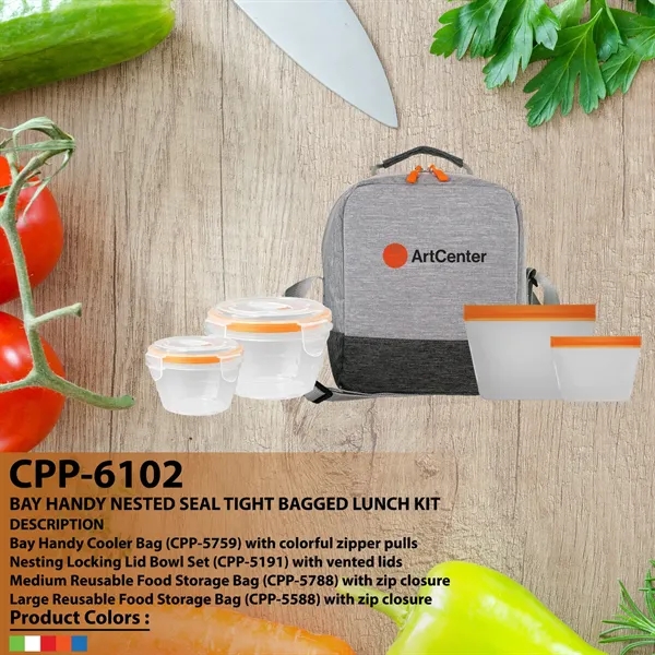 Bay Handy Nested Seal Tight Bagged Lunch Kit... from ASI 30208 A P Specialties / AP Specialties