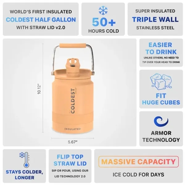 Leak proof,36+ hours Cold,13+ hours Hot,Triple Insulated,Stainless Steel,Insulated Lids... from ASI 72657 Active Life Promo / Apres Ski Active Life