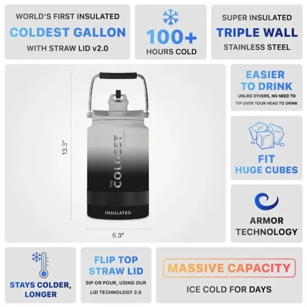 Leak proof,36+ hours Cold,13+ hours Hot,Triple Insulated,Stainless Steel,Insulated Lids... from ASI 72657 Active Life Promo / Apres Ski Active Life