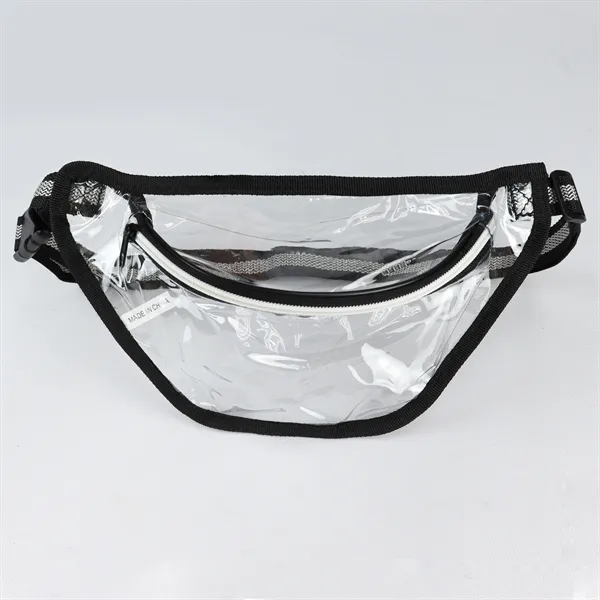 Clear fanny pack with zipper seal. Can also be worn across... from ASI 68190 Lungsal