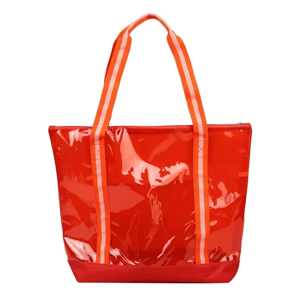 Clear tote bag with with dual carry handles. Made with 25C... from ASI 68190 Lungsal / Lungsal