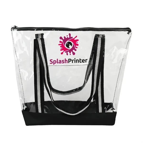 Clear tote bag with with dual carry handles. Made with 25C... from ASI 68190 Lungsal / Lungsal