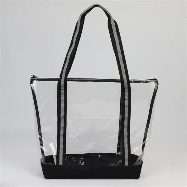 Clear tote bag with with dual carry handles. Made with 25C... from ASI 68190 Lungsal / Lungsal