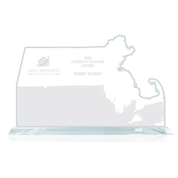 The States of America, each faithfully reproduced in aquashaped jade glass... from ASI 84592 St Regis Group / Prestige Glass