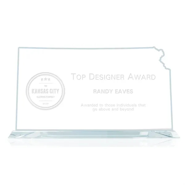 The States of America, each faithfully reproduced in aquashaped jade glass... from ASI 84592 St Regis Group / Prestige Glass