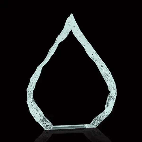 Jade glass oil drop award (no base).... from ASI 84592 St Regis Group / Prestige Glass