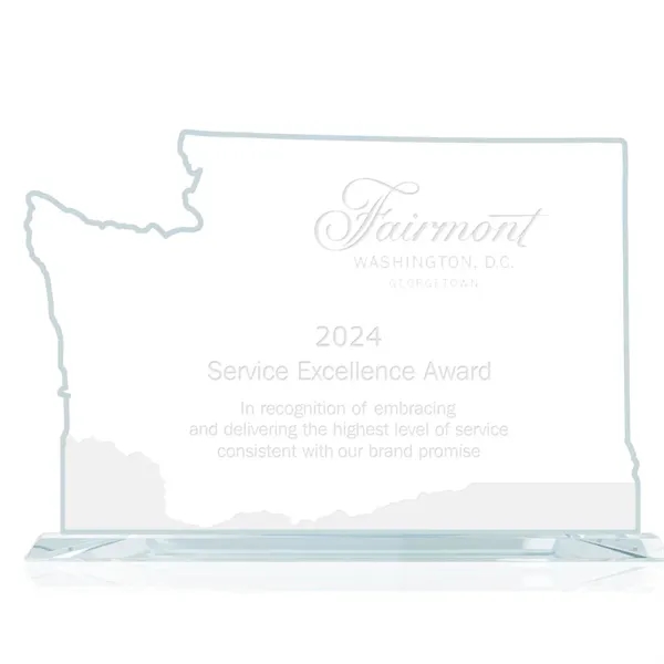 The States of America, each faithfully reproduced in aquashaped jade glass... from ASI 84592 St Regis Group / Prestige Glass