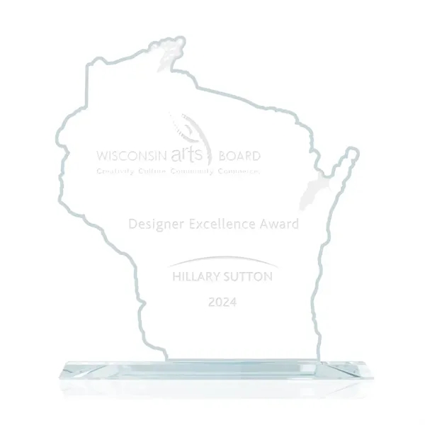 The States of America, each faithfully reproduced in aquashaped jade glass... from ASI 84592 St Regis Group / Prestige Glass