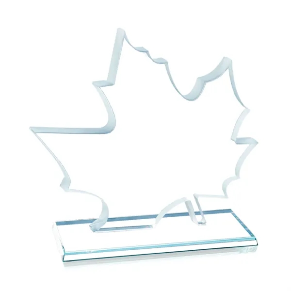 Starfire leaf design award, 3/8" thick.... from ASI 84592 St Regis Group / Prestige Glass