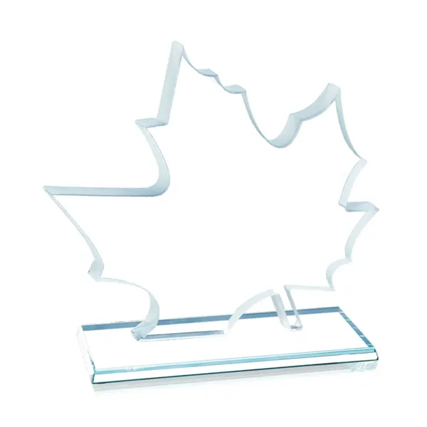 Starfire leaf design award, 3/8" thick.... from ASI 84592 St Regis Group / Prestige Glass